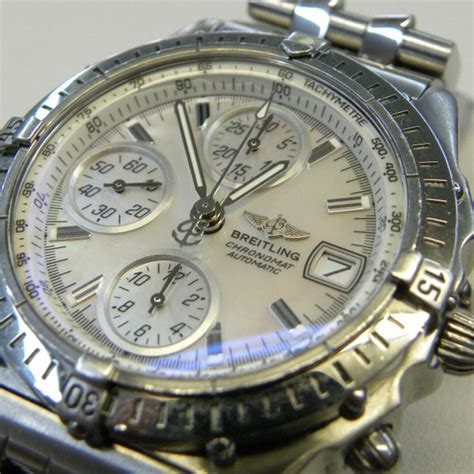 breitling chronomat a13350|breitling mother of pearl.